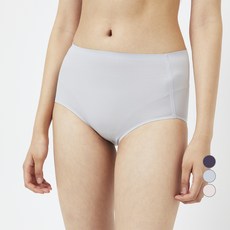 JAJU 女性無痕高腰三角內褲, 淺藍色