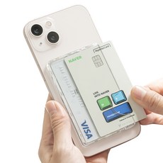 Yoitch Mag Clip S iPhone MagSafe 磁吸卡槽, 1個, 透明