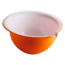 omADA 烘培甜點抗菌攪拌碗 橘色 義大利製, 30 x 25 x 18cm, 3L, 1個