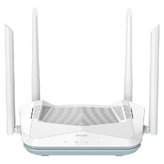 D-Link 友訊科技 R18 AX1800 WIFI6 雙頻無線路由器 - 最新Wi-Fi技術，高速傳輸，多個Gigabit連接埠, 1個