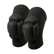 컴피닛 거북이 쿠션 무릎보호대 2p, 블랙, 1개