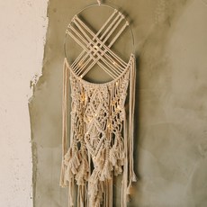 ASPASIA Macrame捕夢網聖誕壁掛樹, 混色