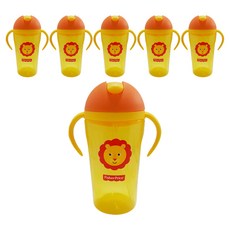 피셔프라이스 펭귄 빨대컵 2p, 혼합 색상, 360ml, 6개