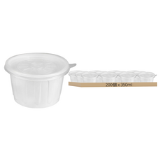 Swan 105口徑 免洗湯碗 白色 大(350ml), 1個, 200個裝