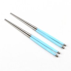 Bogen Le Bien 緞面餐具筷子, 2個, 柔藍色, 單品