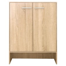 HOPMA 合馬家具 日式雙門鞋櫃, 漂流木 淺橡木, 4層