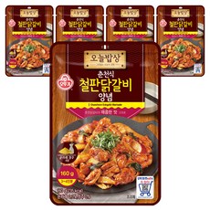 OTTOGI 不倒翁 春川鐵板炒雞排調味醬料, 160g, 5個