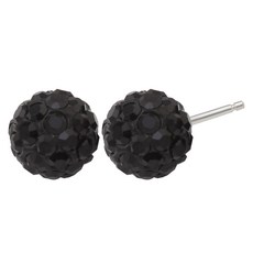 miniart 女性用92.5純銀鏡面球誕生石銀耳環