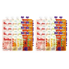 ORGANIC DiNO 蔬果汁 綜合奇異果 100ml 8入+綜合蘋果草莓 100ml 8入+綜合柳橙 100ml 8入+綜合蘋果檸檬 100ml 8入+綜合桔梗梨 100ml 8入, 4L, 1組