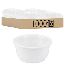 盒作社 碗 白色款 FBM500, 1箱, 1000個裝