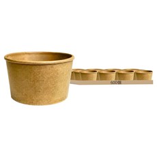 盒作社 750牛卡紙湯杯, 1箱, 600個裝