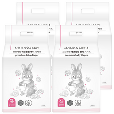 MOMO RABBIT Eco Singsing 環保褲型尿布 女童 11~14kg, XL, 88片