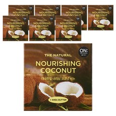 온더바디 더 내추럴 너리싱 비누 코코넛, 90g, 8개