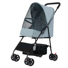 BND 寵物推車 可折疊 灰色 輕巧便利3.8KG 萬向輪, 1個