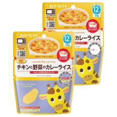 kewpie 12個月寶寶 野菜雞肉燉飯 130g, 2包, 咖哩