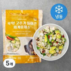 친정엄마꾸러미 뚝딱! 고추가 들어간 찌개용 채소 (냉동), 500g, 5개