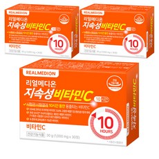 Real Medion 持續性維他命C, 3個, 30錠