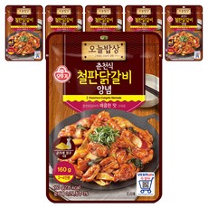 OTTOGI 不倒翁 春川鐵板炒雞排調味醬料, 160g, 6個