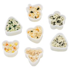 데이리빙 간편한 동물 삼각김밥틀 주먹밥틀 7종 세트, 1세트