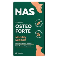 Natural Animal Solutions 天然草本 關節強效 高齡 犬貓用, 維護骨骼/關節, 60顆, 1罐