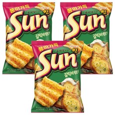 ORION 好麗友 陽光波浪玉米脆片香蒜奶油口味, 80g, 3包