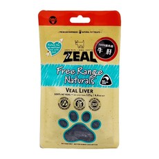 ZEAL 真致 天然風乾零食, 紐西蘭牛肝, 125g, 1包