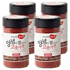 햇님마을 국산 양념이 잘 어우러지는 고춧가루 보통매운맛, 50g, 4개