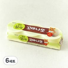 풀무원 살아있는 실의힘 꼬마나또 버터 간장소스, 29.9g, 3개입, 6개