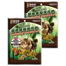Cat Glory 驕傲貓 貓薄荷餅, 小魚造型 貓零食 5入, 干貝風味, 100g, 2包