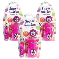 Vibright Purple Penguin LED牙刷+漱口杯+支架套組, 3組