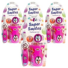 Vibright Purple Penguin LED牙刷+漱口杯+支架套組, 4組