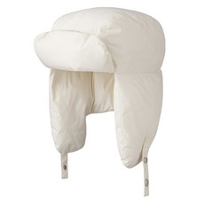 DTree 輕量蓬鬆保暖護耳帽, 白色