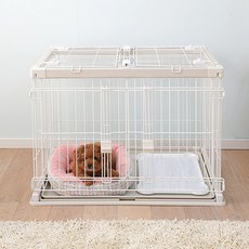 아이리스 우디 반려동물 서클 지붕 PSWS-900Y, 화이트, 1개