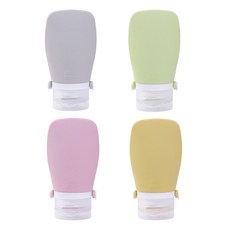 코살루 여행용 화장품 실리콘 공병 4종 x 60ml 세트, 1개, 그린
