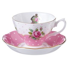 ROYAL ALBERT 厚臉皮粉色咖啡杯套組 1, 混色, 1套