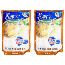 毛寶 香滿室 中性地板清潔劑補充包, 椰子油精華配方，低泡沫環保清潔，清潔、芳香一次完成，不殘留於地板，溫和不刺激手部肌膚, 1.8kg, 2包