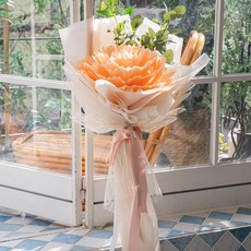 ASPASIA 巨大康乃馨花束 + 獎狀卡 + 零用錢信封, 蜜桃色, 1個