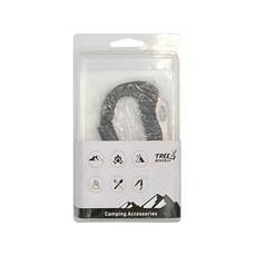 TREEWalker 五合一D型登山扣, 鋼刀 十字起子 一字起子 開瓶器, 10.5 x 5.5cm, 1個, FTH-03