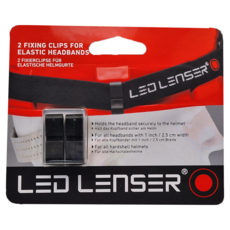 LEDLENSER 萊德雷神 頭燈專用夾扣, 適用於1 inch / 2,5 cm寬鬆緊帶頭帶, 1組, LED-0395
