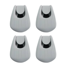 Hisplan 釣魚竿固定夾, 灰色, 4個