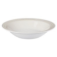 LE CREUSET 東京款義麵盤 25cm 蛋白霜 - 法國餐瓷，適用於義大利麵、沙拉等美食, 1個