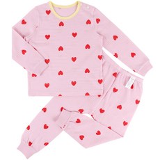 Maykids 童款愛心印花9分袖緹花家居套裝