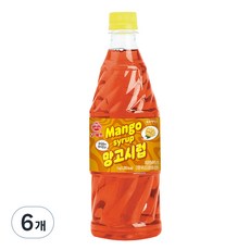 오쉐프 망고시럽, 6개, 1kg