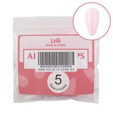 Lvia 杏仁美甲片 5號, 100個, 粉紅色