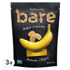 bare 烘焙香蕉脆片, 77g, 3個