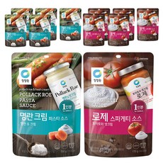 대상 로제 스파게티소스 싱글파우치 170g 6p + 명란크림소스 150g 6p, 1세트