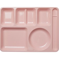 식판의고수 주니어 한식 식판, 피치 핑크, 1개