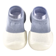 兒童款 寬頭防滑透氣膠底學步鞋 低筒