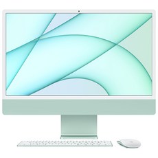 Apple 2021 아이맥 24 A2439, 그린, M1, Apple M1 8 core, SSD 256GB, 8GB, Retina 4.5K, Gigabit Ethernet, 기본형
