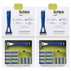 쉬크 하이드로5 그루머 핸들 + 날 13p 세트, 2세트